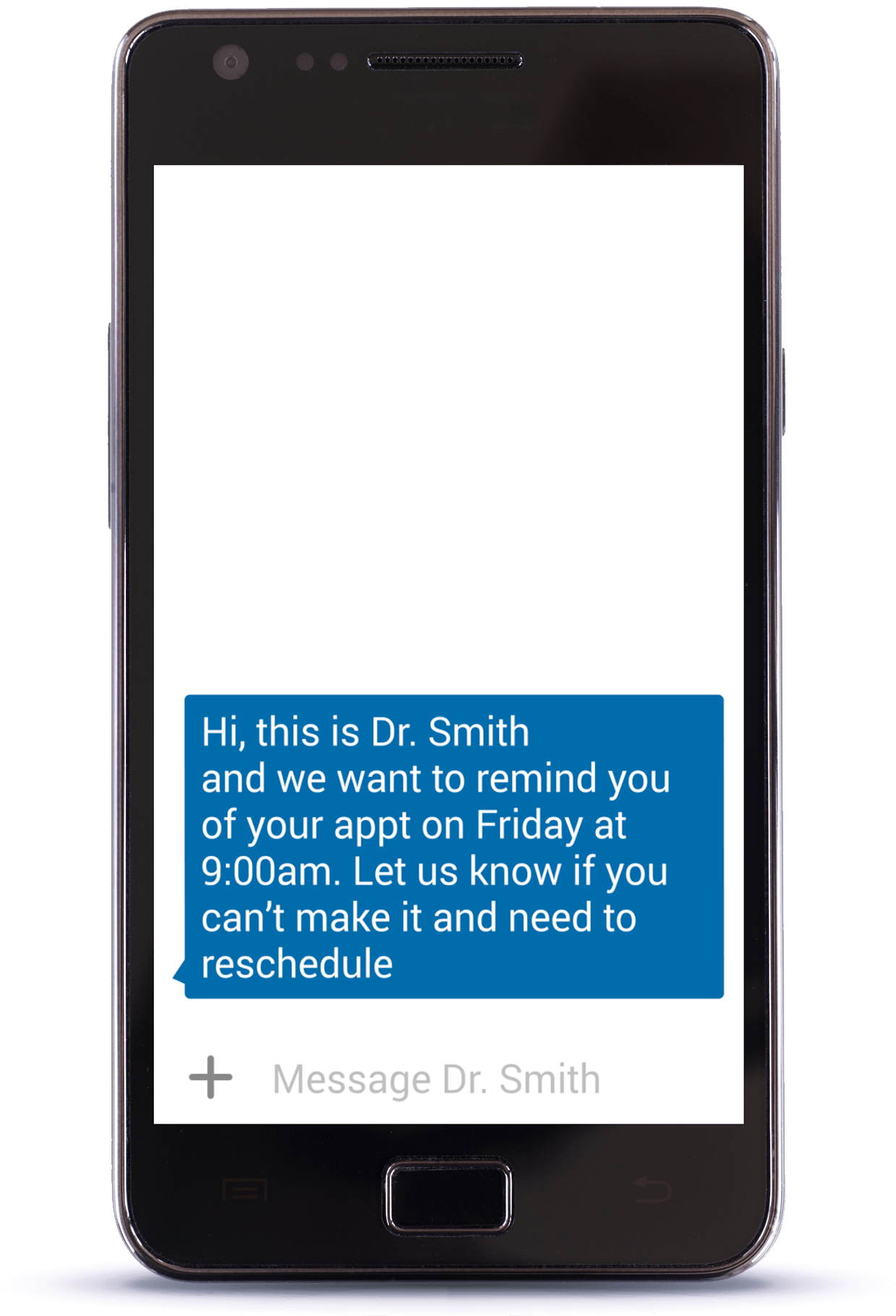 Send an Appointment Reminder phone screenshot